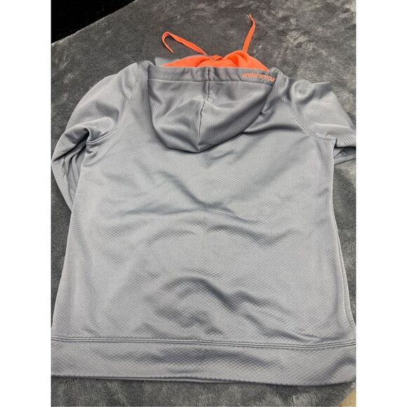 Grey and Orange Under Armour Women’s Medium hoodie in great shape! #activewear - Picture 4 of 4